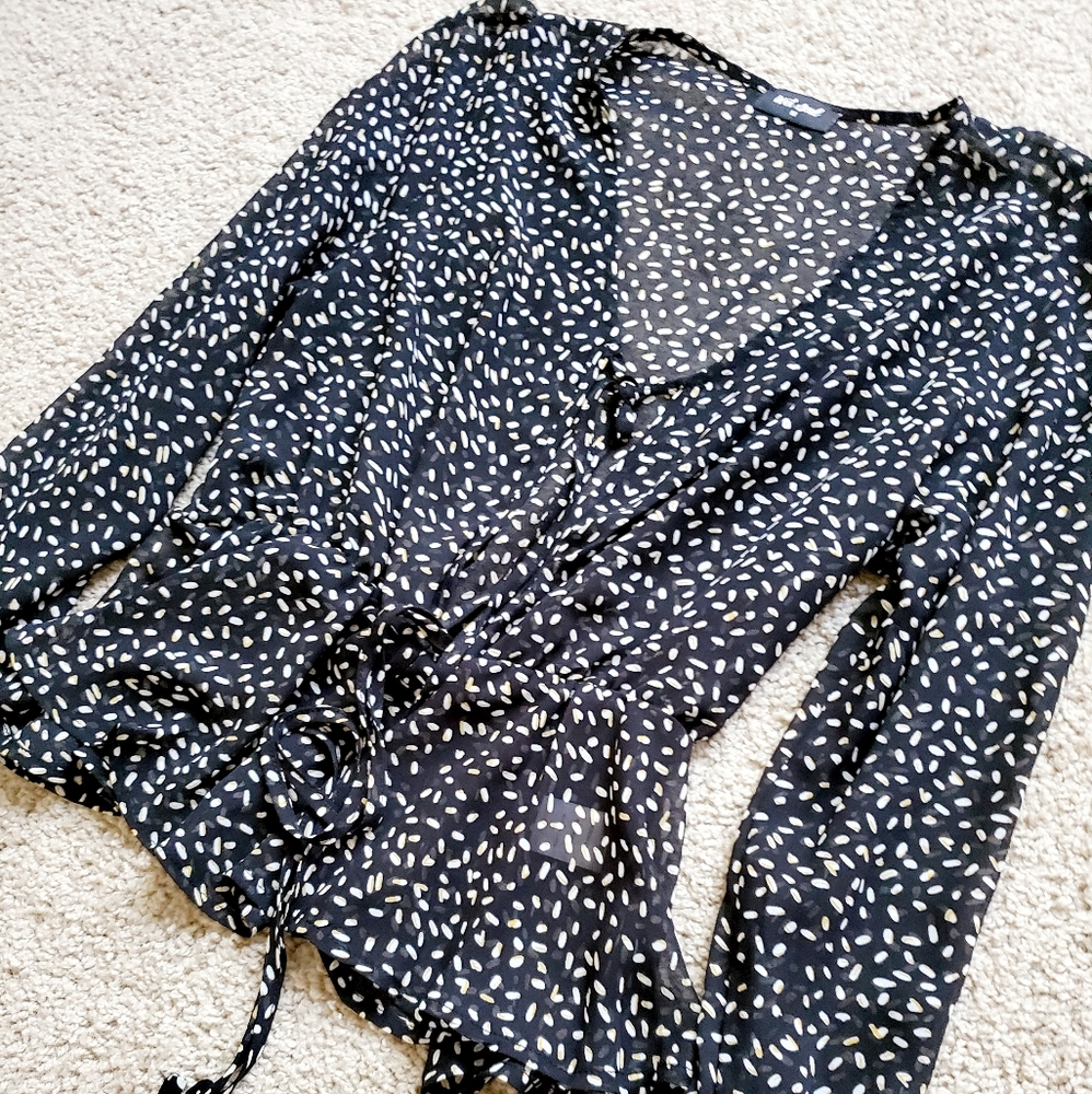Polka dotted top
